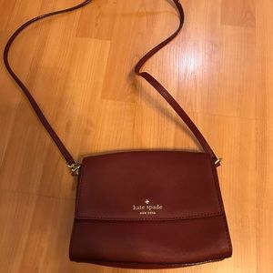 KATE SPADE Maroon cross body bag
